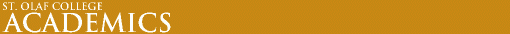St. Olaf College -- Department Header