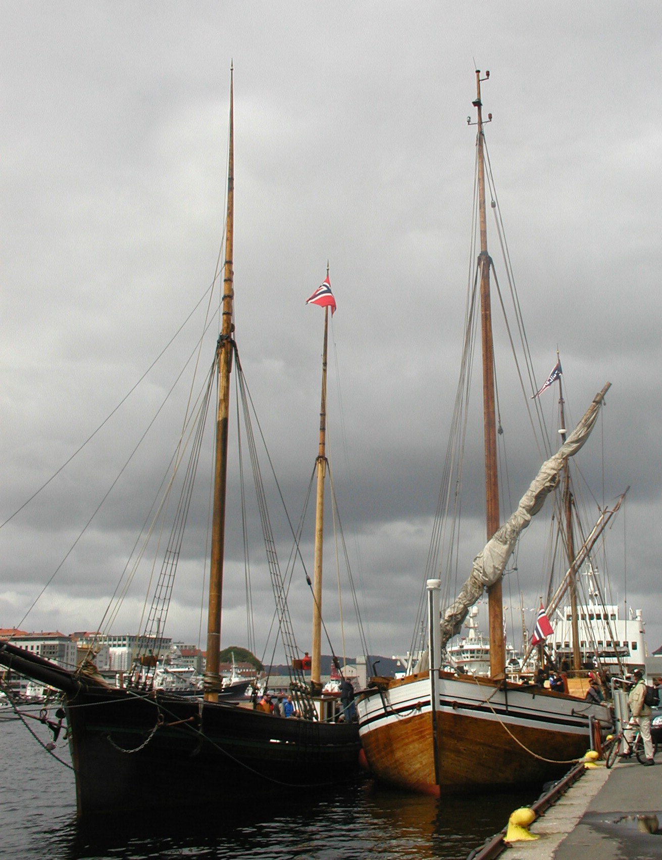 Bergen Old Ships in Sun