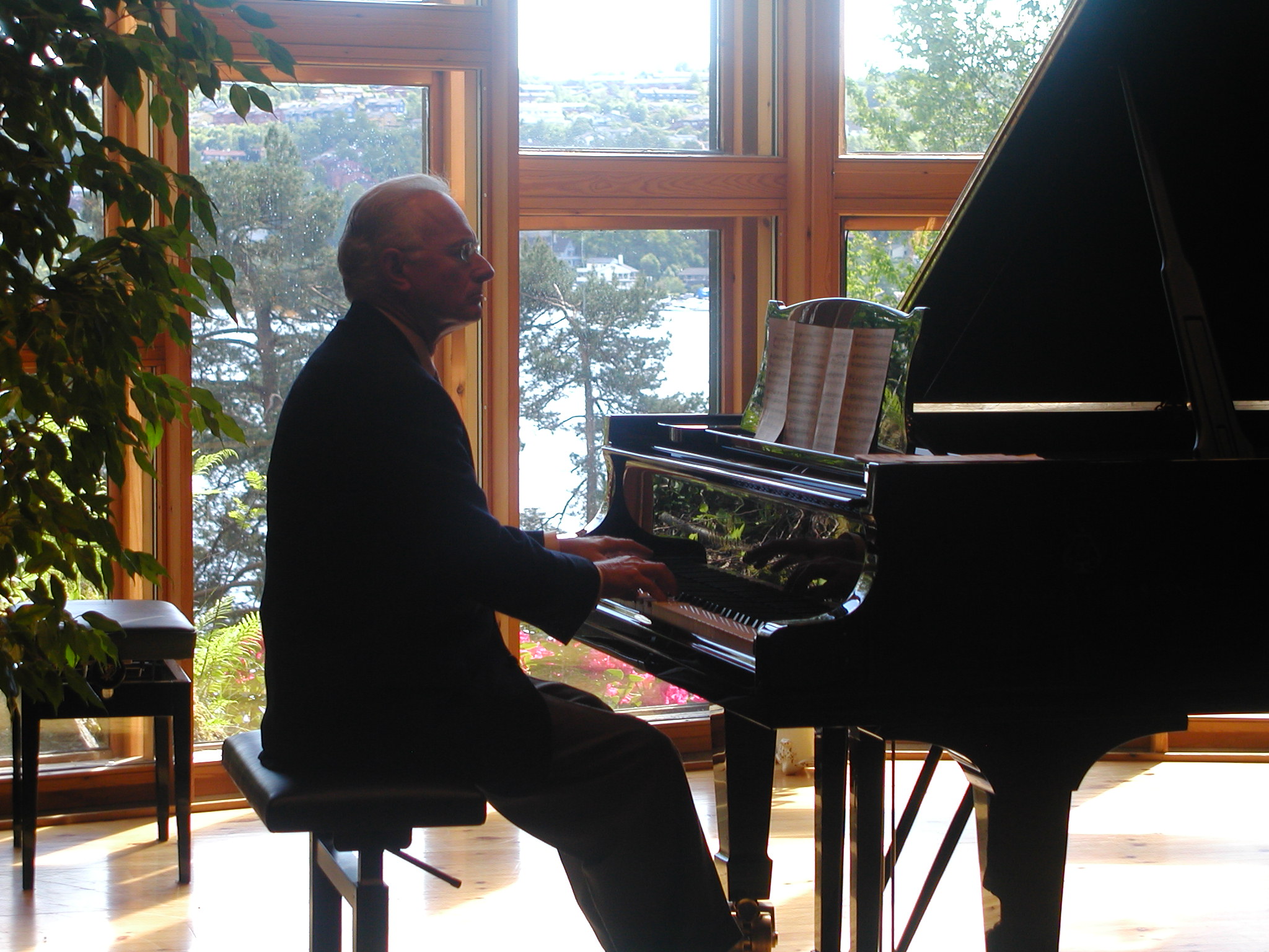 Troldhaugen Charles at piano