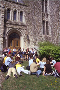 Classroom outside of Rolvaag Library