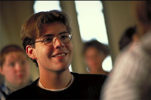 Student Smiling in Classroom
