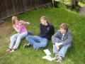 Maihaugen-students rest, listen to quartet