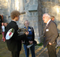 Band Snåsa-horn player with Andersons