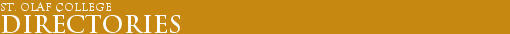 St. Olaf College -- Department Header