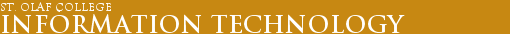 St. Olaf College -- Department Header