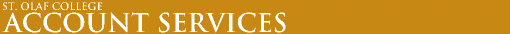 St. Olaf College -- Department Header