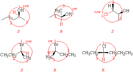 Assigning r s configurations to stereochemical centers